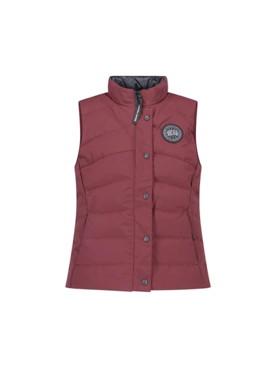 Shop Canada Goose Freestyle Padded Bodywarmer In Red