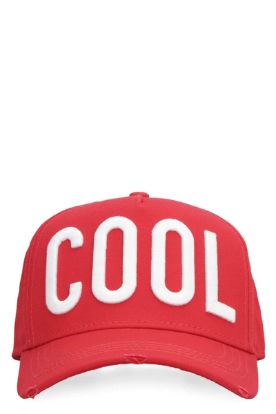Shop Dsquared2 Cotton Cap In Red