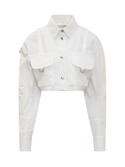 Shop Off-white Poplin Cargo Shirt