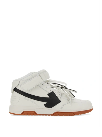 Shop Off-white Out Of Office High-top Sneakers In White Black