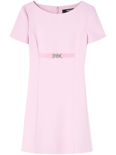 Shop Versace Dresses In Pale Pink