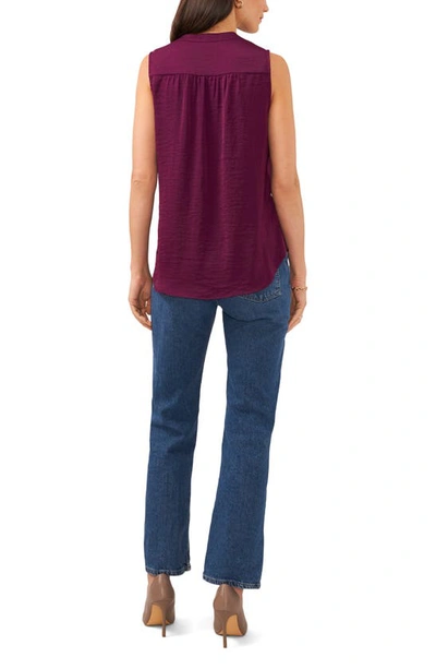 Shop Vince Camuto Rumpled Satin Blouse In Pickled Beet
