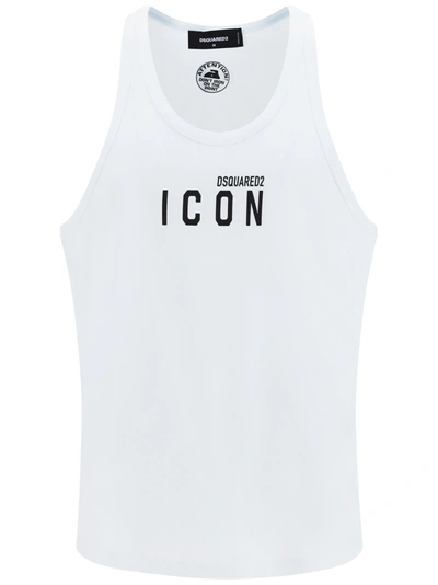 Shop Dsquared2 Icon Tank Top In 100