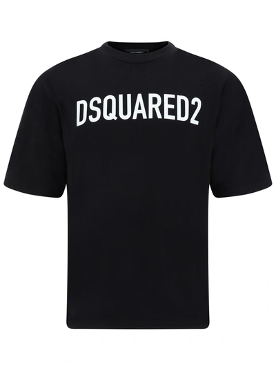 Shop Dsquared2 Eco Dyed Loose T-shirt In Black In 900