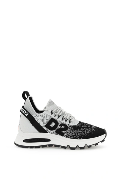 Shop Dsquared2 Run D2 Sneakers In Black