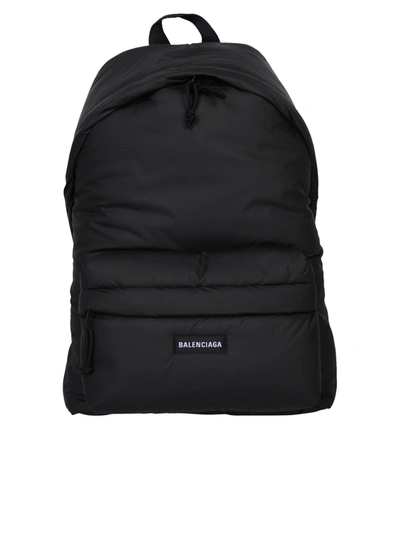 Shop Balenciaga Explorer Backpack In Black Polyamide