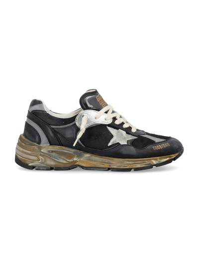 Shop Golden Goose Dad-star Sneakers In Black/silver/ice