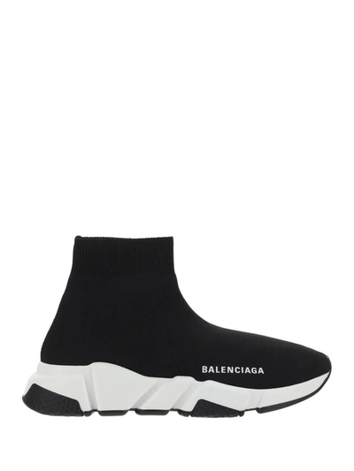Shop Balenciaga Sock Sneakers In Black/white/black