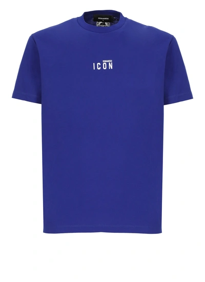 Shop Dsquared2 Icon T-shirt In Blue
