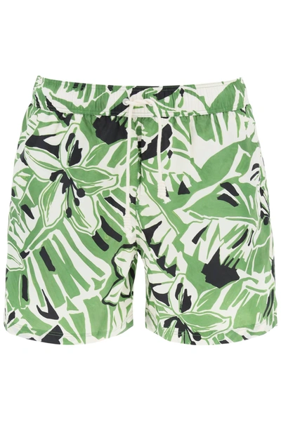Shop Palm Angels Swimsuit In Green