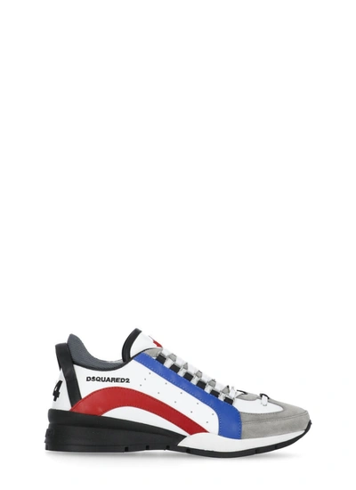 Shop Dsquared2 Legendary Leather Low-top Sneakers In Multicolor