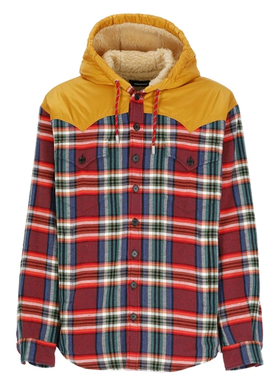 Shop Dsquared2 Canadian Overshirt Jacket In Multicolor