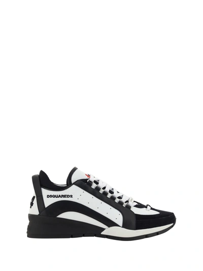 Shop Dsquared2 Legendary Leather Low-top Sneakers In Black