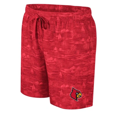 Shop Colosseum Red Louisville Cardinals Ozark Swim Shorts