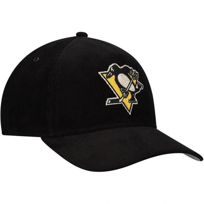 Shop American Needle Black Pittsburgh Penguins Corduroy Chain Stitch Adjustable Hat