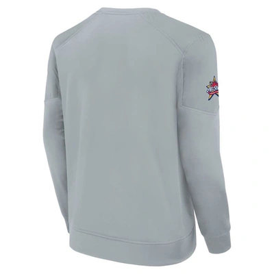 Shop Fanatics Branded  Gray 2024 Nhl All-star Game Authentic Pro Tech Fleece Pullover Sweatshirt