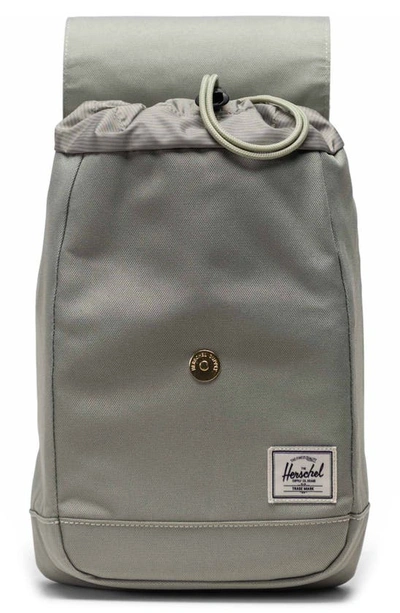Shop Herschel Supply Co Retreat Recycled Polyester Sling Bag In Seagrass/ White Stitch