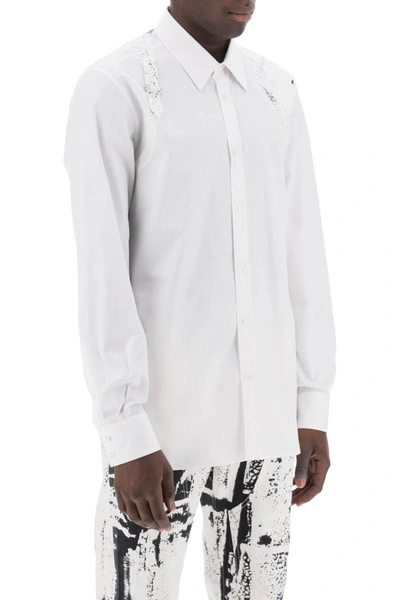 Shop Alexander Mcqueen Printed Harness Shirt In White