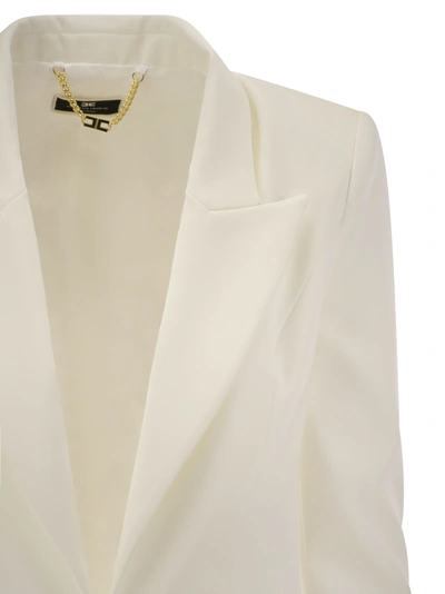 Shop Elisabetta Franchi Crepe Jacket And Trousers Suit