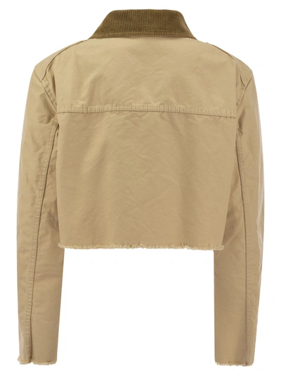 Fay Beige Cropped Jacket