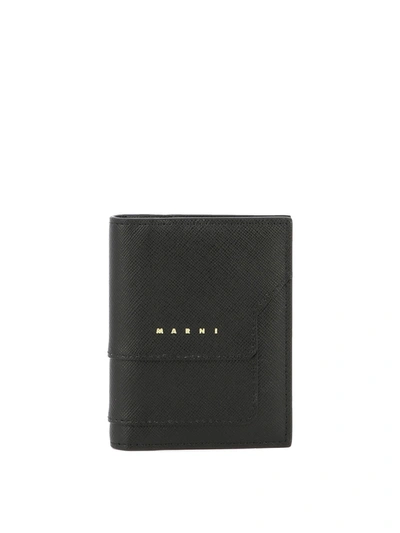 Shop Marni Saffiano Leather Cardholder