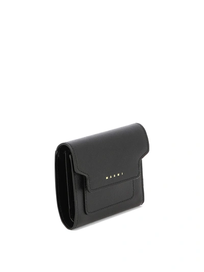 Shop Marni Wallet In Saffiano Leather