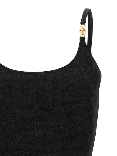 Shop Versace Crocodile Dresses Black
