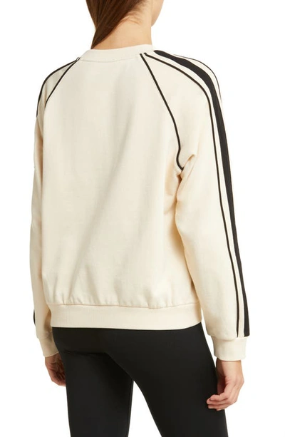 Shop P.e Nation Crossman Organic Cotton French Terry Sweatshirt In Pearled Ivory