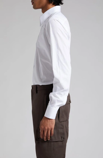 Dolce & Gabbana Cotton Poplin Martini-fit Shirt In Opt. White