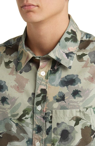 Shop Nn07 Hans 5036 Floral Button-up Shirt In Multi Colour Print
