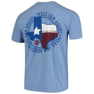 Shop Image One Blue Texas A&m Aggies Flag Local Comfort Color T-shirt