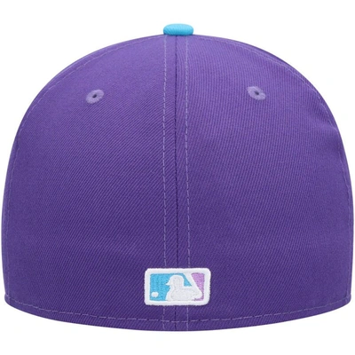 Shop New Era Purple Oakland Athletics Vice 59fifty Fitted Hat
