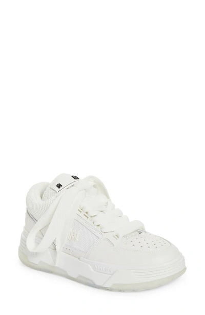 Amiri Round Head Lace-up Sneakers In White