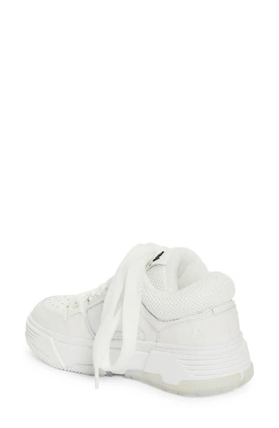 Amiri Round Head Lace-up Sneakers In White