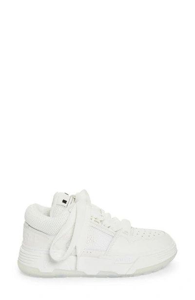 Amiri Round Head Lace-up Sneakers In White