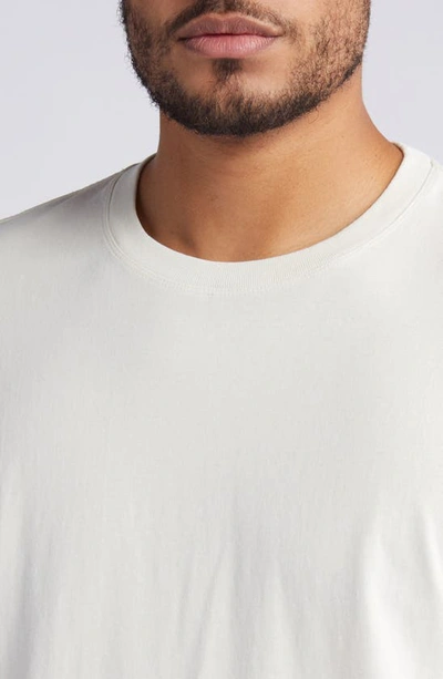 Frame Logo Cotton T-shirt In White Canvas