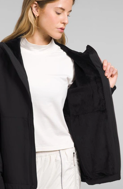 Shop The North Face Shelbe Fleece Lined Full Zip Hoodie In Tnf Black
