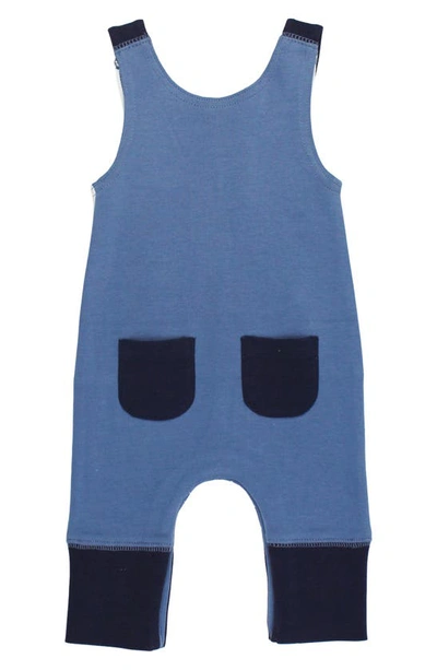 L'ovedbaby Appliqué Organic Cotton Romper In Sailboat
