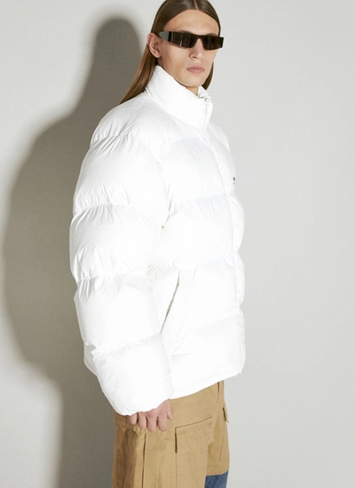 Shop Balenciaga Men 3b Sports Icon Ski Puffer Jacket In White