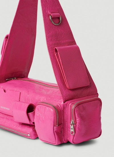 Shop Balenciaga Women Superbusy Xs Sling Bag In Pink