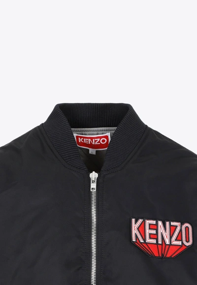 Shop Kenzo 3d Logo Bomber Jacket In Black