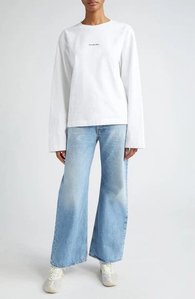 Acne Studios Loose Fit Jeans In Light Blue
