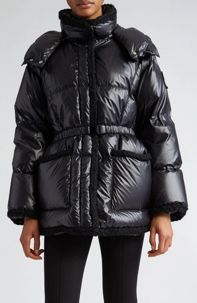 Moncler Black Corneille Down Jacket In Black