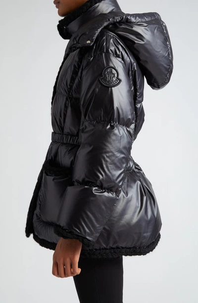 Moncler Black Corneille Down Jacket In Black