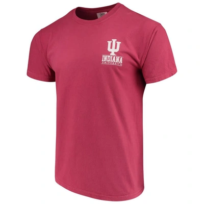 Shop Image One Crimson Indiana Hoosiers Comfort Colors Campus Icon T-shirt