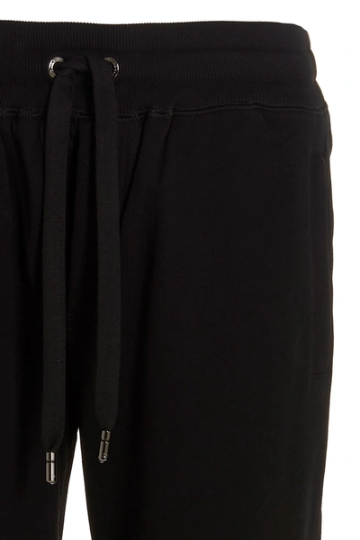 Shop Dolce & Gabbana Men 'dg Essential' Joggers In Black