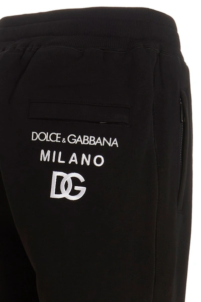 Shop Dolce & Gabbana Men 'dg Essential' Joggers In Black