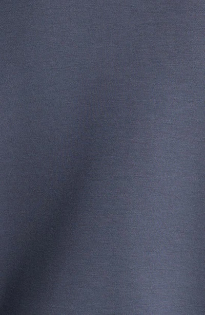 Shop Spanx Airessentials Half Zip Sweatshirt In Dark Storm