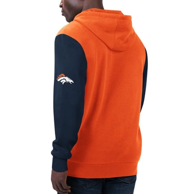 Shop G-iii Sports By Carl Banks Orange/navy Denver Broncos T-shirt & Full-zip Hoodie Combo Set