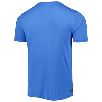 Shop New Era Powder Blue Los Angeles Chargers Combine Authentic Training Huddle Up T-shirt